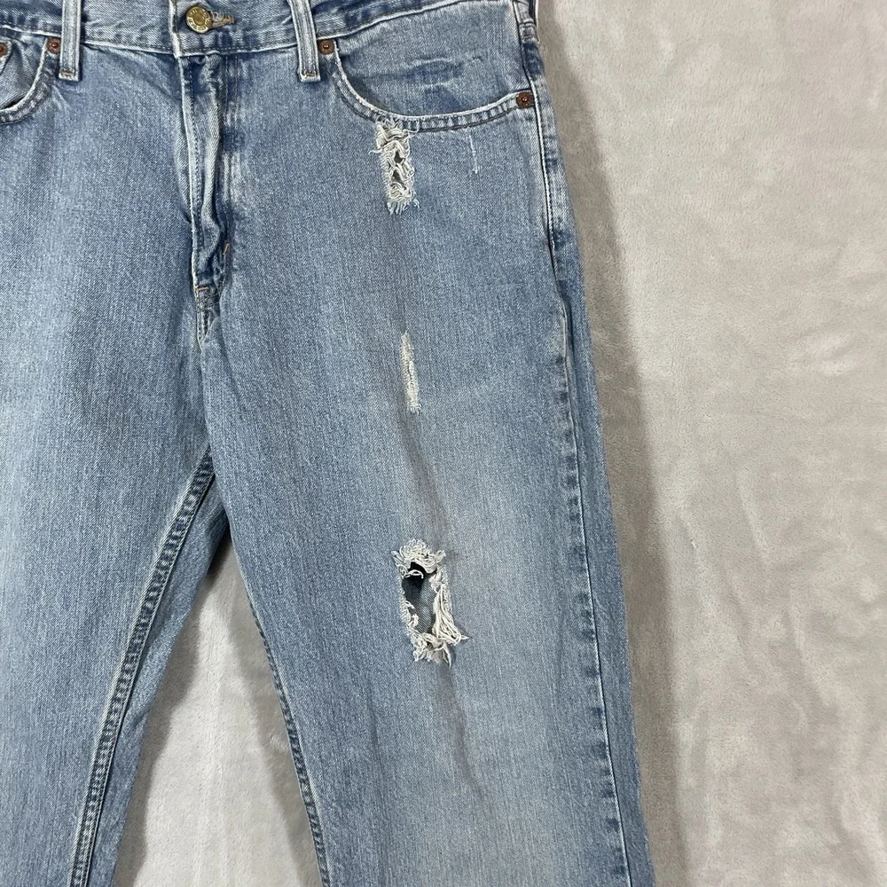 Vtg Levis 527 Jeans Mens 36x32 Distressed Faded Y2K 2000s 2005 Low Rise Boot Fit